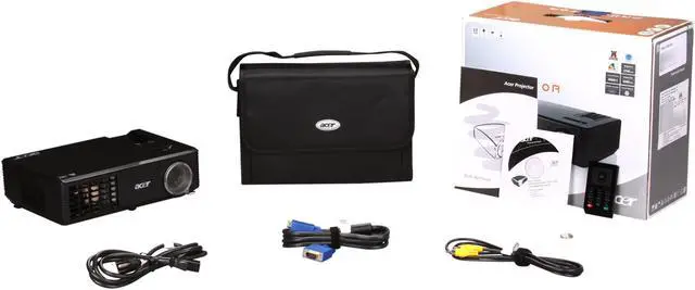 Alt view image 8 of 8 - Acer X1161P SVGA 800x600 2700 Lumens 3D Ready DLP Projector