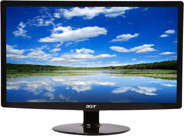 Alt view image 2 of 8 - Acer S212HLbd Black 21.5" 5ms Full HD LED BackLight LCD Monitor Slim Design 250 cd/m2 ACM (12,000,000:1) 1,000:1