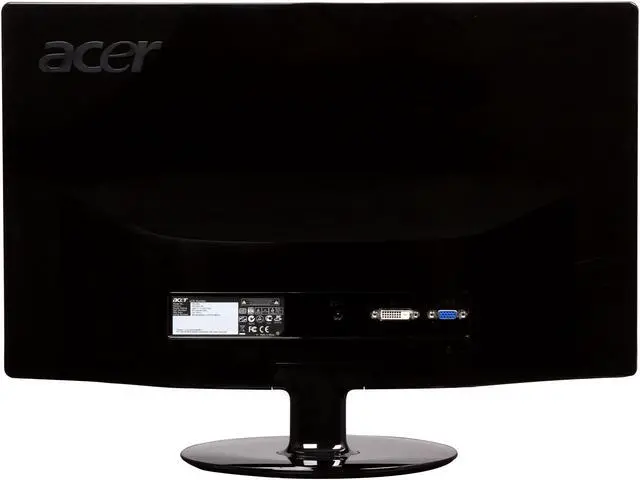 Alt view image 5 of 8 - Acer S212HLbd Black 21.5" 5ms Full HD LED BackLight LCD Monitor Slim Design 250 cd/m2 ACM (12,000,000:1) 1,000:1