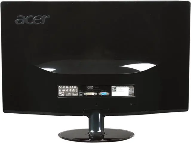 Alt view image 5 of 7 - Acer S232HLAbid Black 23" 2ms Full HD HDMI LED BackLight LCD Monitor Slim Design 250 cd/m2 ACM (12,000,000:1) 1,000:1