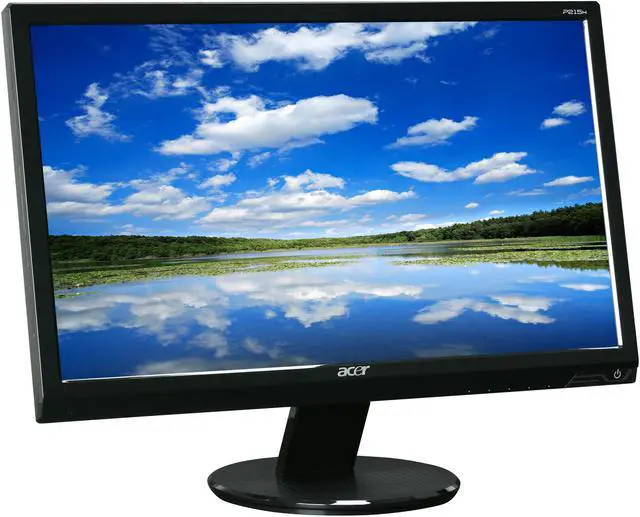 Alt view image 3 of 8 - Acer P215HBbd Black 21.5" 5ms Full HD WideScreen LCD Monitor 300 cd/m2 ACM 50,000:1 (1,000:1)
