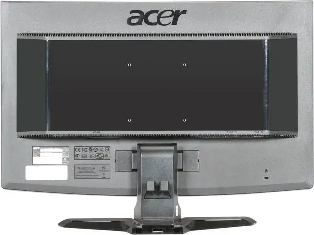 Alt view image 5 of 8 - Acer P Series P244W Black 24" Widescreen LCD Monitor 300 cd/m2 ACM 20000:1 (1000:1)