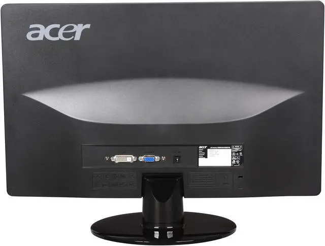 Alt view image 5 of 7 - Acer S200HLAbd Black 20" 5ms  LED Backlight Widescreen LCD Monitor 250 cd/m2 ACM 100,000,000:1 (1000:1)
