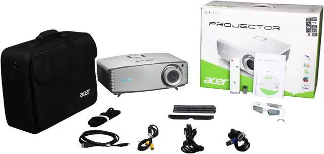 Alt view image 10 of 10 - Acer H9500BD 2000 Lumens 1080P Full HD 3D Home Theater DLP Projector w/ HDMI & USB