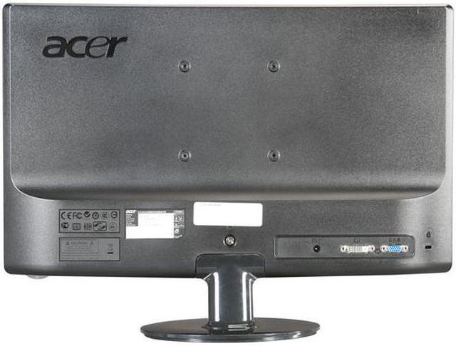 Alt view image 5 of 7 - Acer 21.5" LCD Monitor 5 ms D-Sub, DVI S211HL bd (L-ET.WS1HP.001)