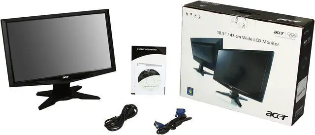 Alt view image 8 of 8 - Acer 18.5" 60 Hz TN LCD Monitor 5 ms D-Sub G185HVb
