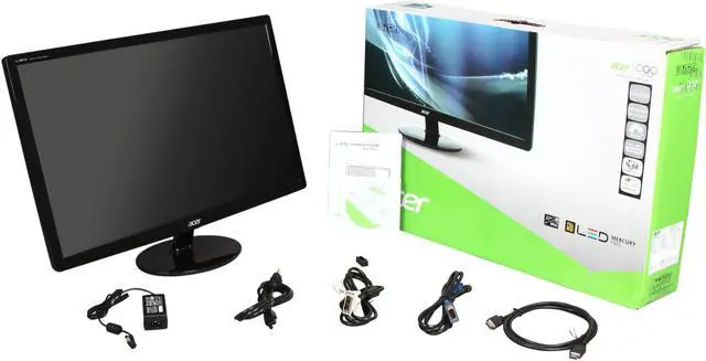 Alt view image 7 of 7 - Acer 27" 60 Hz TN LCD Monitor 5 ms D-Sub, DVI, HDMI S271HLbid