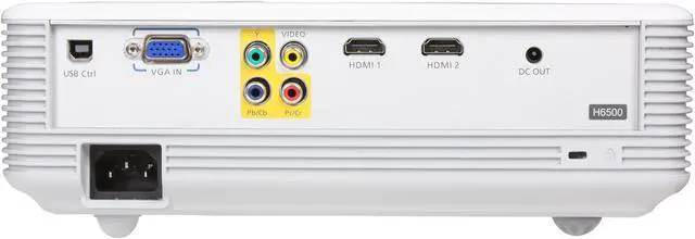 Alt view image 5 of 8 - Acer H6500 1920 x 1080 DLP Home Theater Projector 2,100 ANSI Lumens (Standard), 1,680 ANSI Lumens (ECO) 10000:1