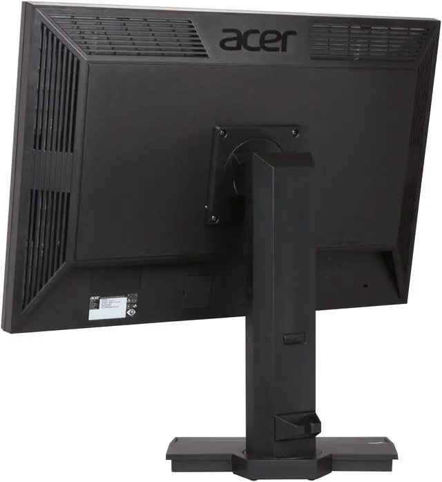 Alt view image 9 of 11 - Acer 24" IPS Height & Pivot Adjustable IPS LCD Monitor w/ DisplayPort 14 ms D-Sub, DVI, DisplayPort B243PWLKbmdrz