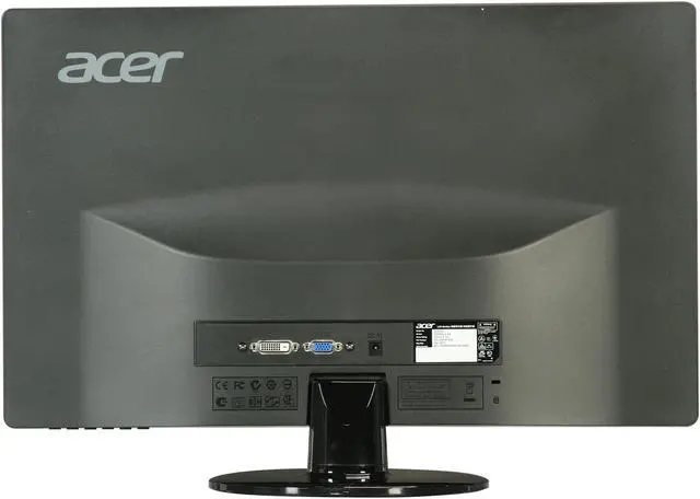 Alt view image 5 of 7 - Acer 23" 60 Hz LCD Monitor 5 ms D-Sub, DVI S Series S230HL Abd