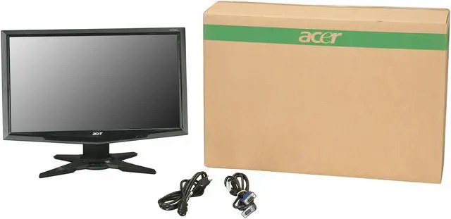 Alt view image 8 of 8 - Acer 20" Active Matrix, TFT LCD LCD Monitor 5 ms D-Sub, DVI G205HL bd