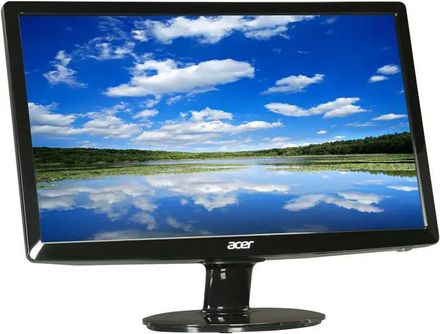 Alt view image 3 of 7 - Acer 18.5" LCD Monitor 5 ms D-Sub S181HL Gb