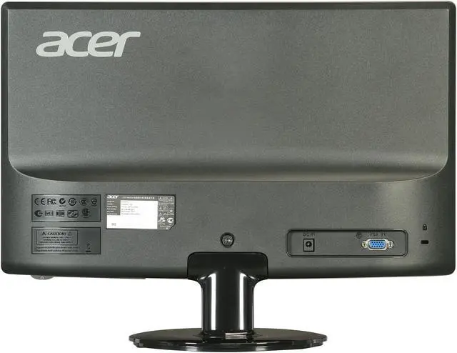 Alt view image 5 of 7 - Acer 18.5" LCD Monitor 5 ms D-Sub S181HL Gb