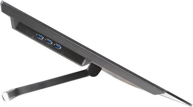 Alt view image 7 of 10 - Acer T232HLbmidz Black 23" 5ms HDMI Touchscreen LED Monitor; 10-pt Capacitive Touch (5,000:1) w/ Speakers