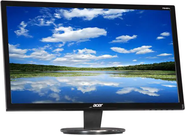 Alt view image 3 of 8 - Acer  P6  P246HLAbd Black  24"  5ms  Widescreen LED Monitor200 cd/m2  ACM 100,000,000:1 (600:1)