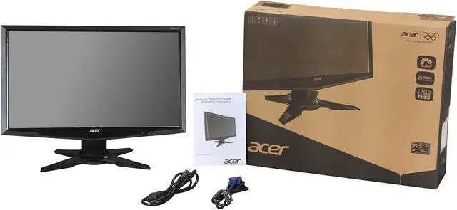 Alt view image 8 of 8 - Acer G5 G215HVBbd  Black 21.5" 5ms Widescreen LCD Monitor,200 cd/m2 ACM 20,000:1 (600:1)