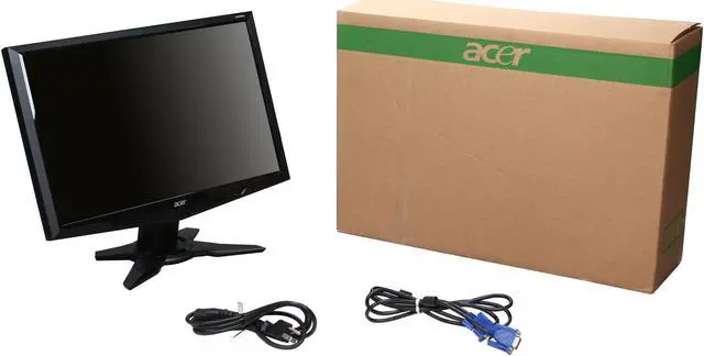 Alt view image 8 of 8 - Acer 19" 75 Hz LCD Monitor 5 ms D-Sub, DVI G Series G195W Abd