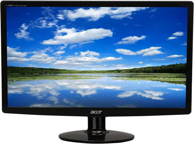 Alt view image 2 of 7 - Acer 20" 60 Hz HD+ LCD Monitor 5 ms D-Sub, DVI S Series S202HL bd (ET.DS2HP.001)