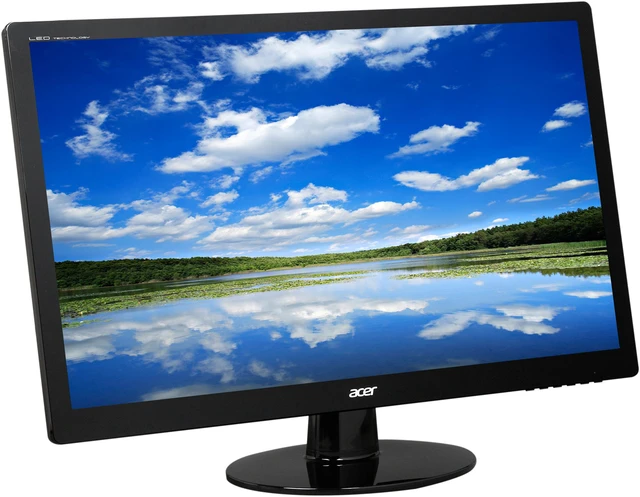 Alt view image 3 of 7 - Acer S230HLAbii Black 23" 5ms HDMI Widescreen LED Monitor 250 cd/m2 ACM 100,000,000:1 (1000:1)