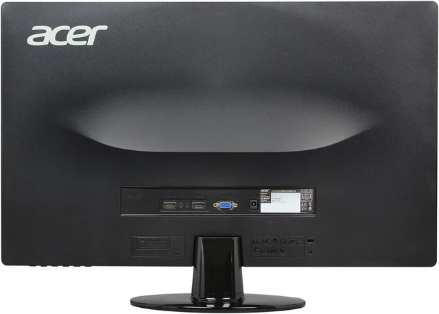 Alt view image 5 of 7 - Acer S230HLAbii Black 23" 5ms HDMI Widescreen LED Monitor 250 cd/m2 ACM 100,000,000:1 (1000:1)