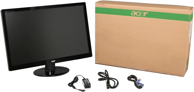 Alt view image 7 of 7 - Acer S230HLAbii Black 23" 5ms HDMI Widescreen LED Monitor 250 cd/m2 ACM 100,000,000:1 (1000:1)