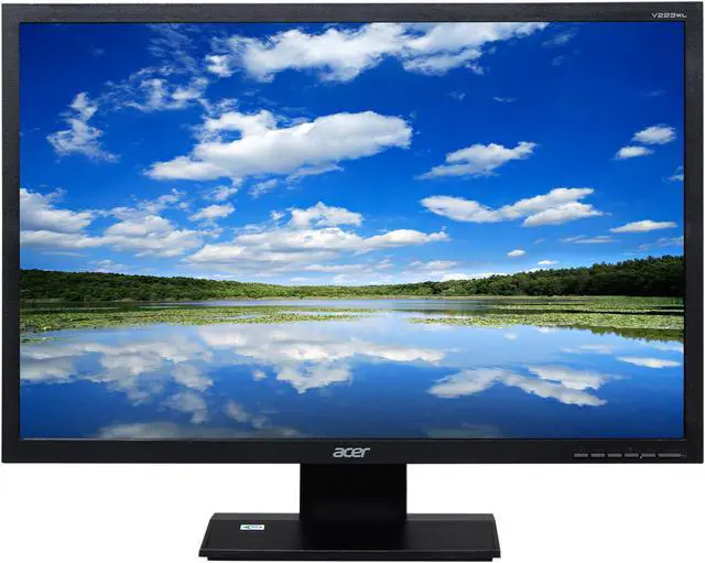 Alt view image 2 of 8 - Acer V223WLAJObd Black 22" 5ms Widescreen LED Monitor 250 cd/m2 100,000,000:1