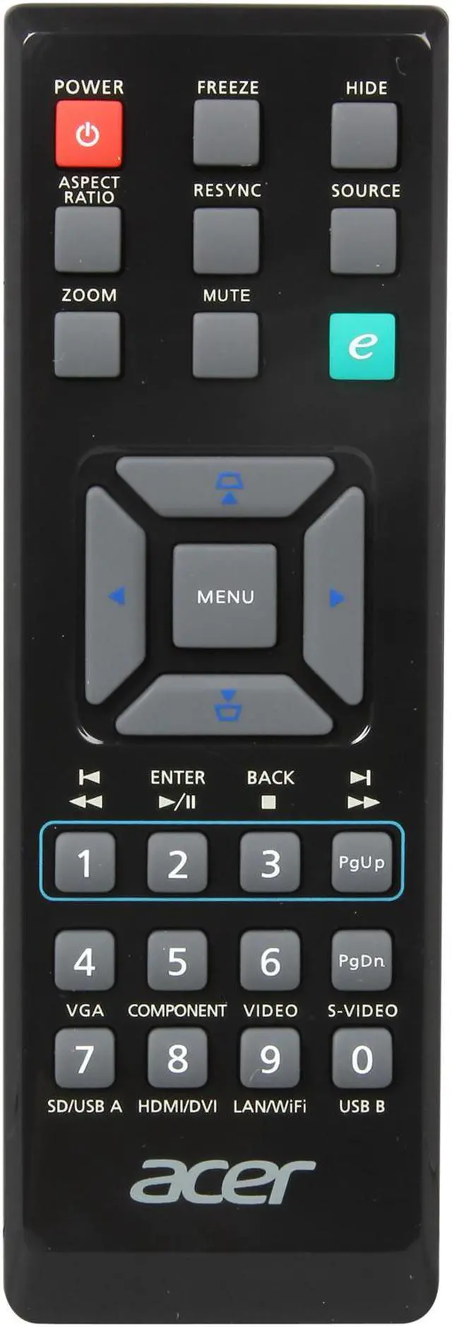 Alt view image 6 of 7 - Acer X1240 1024 x 768 2700 lumens DLP Projector 10,000:1