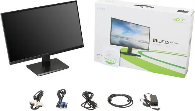 Alt view image 6 of 6 - Acer H6 Series H236HLbid Black 23" 5ms (GTG) HDMI Widescreen LED Backlight LED Backlit LCD Monitor, IPS Panel 250 cd/m2 ACM 100,000,000:1 (1000:1)