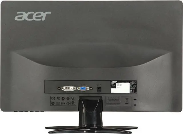 Alt view image 5 of 7 - Acer 20" 60Hz LCD Monitor 5 ms D-Sub, DVI G206HLBbd (UM.DG6AA.B01)