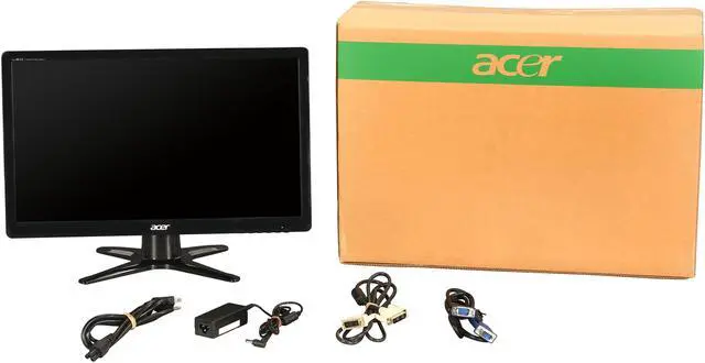 Alt view image 7 of 7 - Acer 20" 60Hz LCD Monitor 5 ms D-Sub, DVI G206HLBbd (UM.DG6AA.B01)