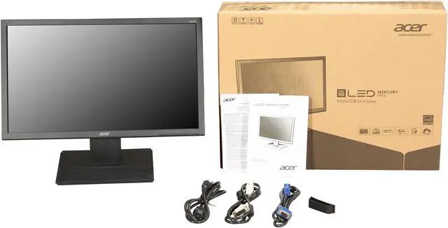 Alt view image 8 of 8 - Acer 21.5" 60 Hz LCD Monitor 8ms (GTG) D-Sub, DVI UM.WV6AA.A01 V226HQLAbd