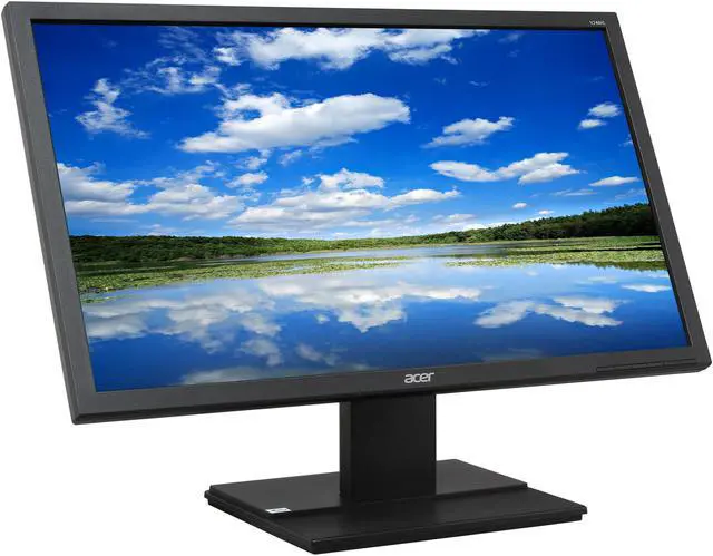 Alt view image 3 of 8 - Acer 24" 60 Hz LCD Monitor 5 ms D-Sub, DVI Flat Panel V246HL bd UM.FV6AA.003
