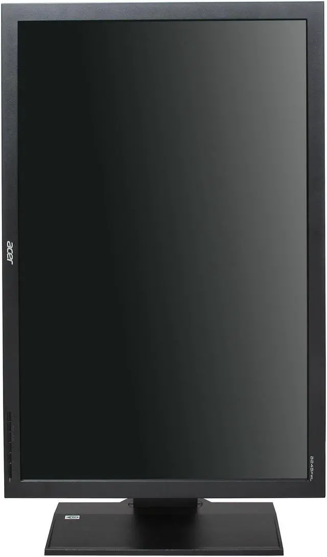 Alt view image 8 of 11 - Acer B243PWLAJbmdrz Black 24" 14ms height&pivot adjustable Widescreen LED Backlight LCD Monitor, IPS Panel 300 cd/m2 ACM 100,000,000:1 (1000:1) Built-in Speakers