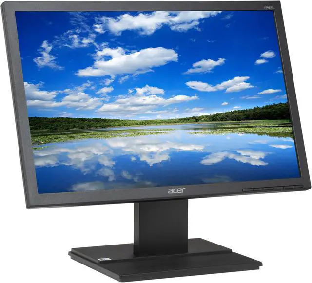 Alt view image 3 of 8 - Acer 19" 60 Hz LCD Monitor 5 ms D-Sub V196WLb