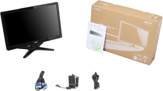 Alt view image 7 of 7 - Acer 18.5" 60 Hz LCD Monitor 5 ms D-Sub G196HQLb