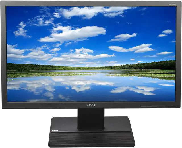 Alt view image 2 of 8 - Acer 21.5" 60 Hz VA FHD LCD Monitor 8 ms D-Sub, DVI V226HQL Abmd UM.WV6AA.A02