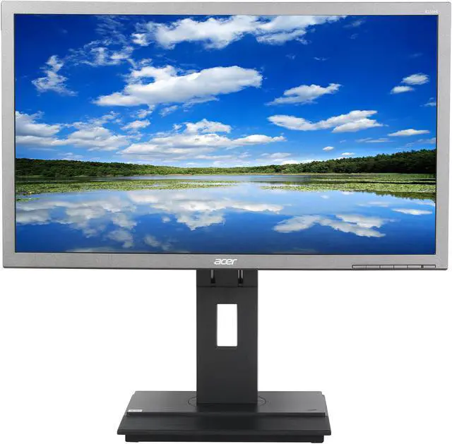 Alt view image 2 of 11 - Acer B236HLymdr Dark Gray 23" 6ms (GTG) Height&Pivot adjustable Widescreen LED Backlight LCD Monitor IPS 250 cd/m2 100,000,000:1 (1,000:1) Built-in Speakers