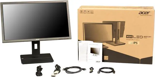 Alt view image 10 of 10 - Acer B6 B276HULymiidprz Black 27" 6ms (GTG) IPS-Panel HDMI height&pivot adjustable Widescreen LED Backlight LCD Monitor 350 cd/m2 100,000,000:1 (1,000:1) w/speakers&USB3.0 Hub