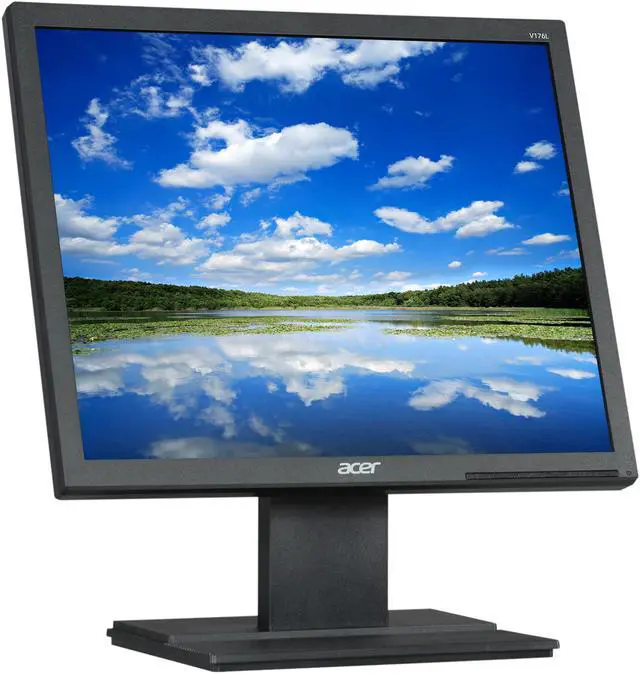 Alt view image 3 of 8 - Acer V176L bd 17" SXGA 1280 x 1024 75Hz VGA DVI Backlit LED LCD Monitor