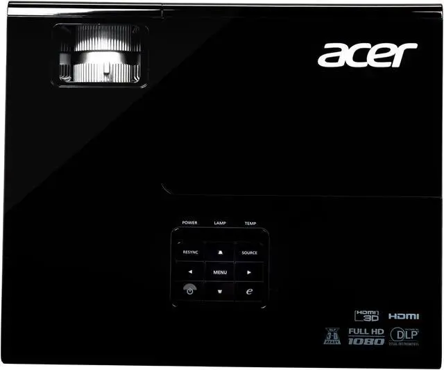Alt view image 6 of 8 - Acer P1500 Full HD 1920x1080, 3000 lumens, HDMI input, 2W Speaker, 3D Ready, DLP Office Projector