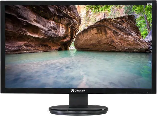 Alt view image 2 of 8 - Gateway KX2703bd Black 27" 6ms Widescreen LED Backlight LCD Monitor 300 cd/m2 100,000,000:1