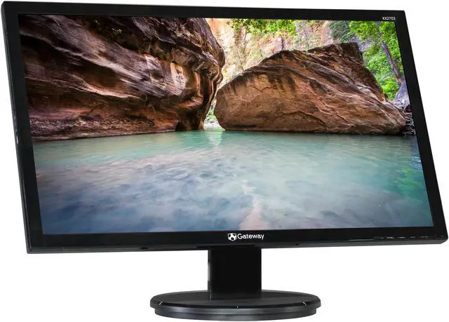 Alt view image 3 of 8 - Gateway KX2703bd Black 27" 6ms Widescreen LED Backlight LCD Monitor 300 cd/m2 100,000,000:1