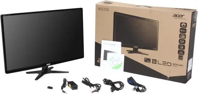 Alt view image 8 of 8 - Acer G6 Series G276HL Gbd Black 27" VA 6ms (GTG) 60 Hz Widescreen LED/LCD Monitor 1920 x 1080 FHD, Slim Profile Design, Acer eColor Technology, and Eco-Friendly