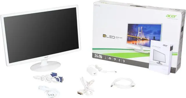 Alt view image 7 of 7 - Acer 24" 60 Hz TN Monitor 5 ms D-Sub, DVI, HDMI S2 S242HLBwid