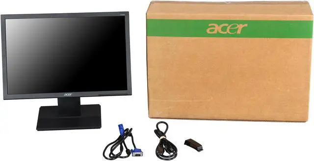 Alt view image 8 of 8 - Acer 19" 60 Hz WXGA+ LCD Monitor V196WL BM