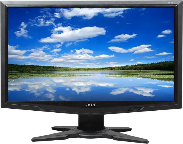 Alt view image 2 of 8 - Acer 20" 60 Hz LCD Monitor 5 ms G205HV BD