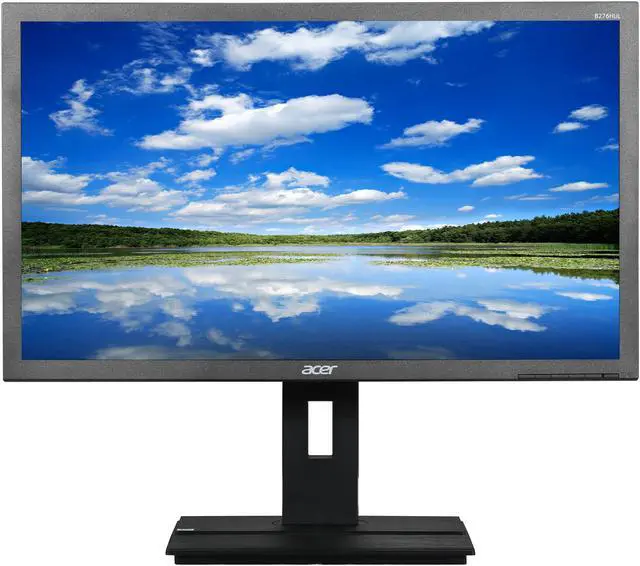 Alt view image 2 of 10 - Acer B276HUL Dark Gray 27" 6ms WQHD HDMI Widescreen LED Backlight LCD Monitor IPS 350 cd/m2 ACM 100,000,000:1 (1000:1) Built-in Speakers
