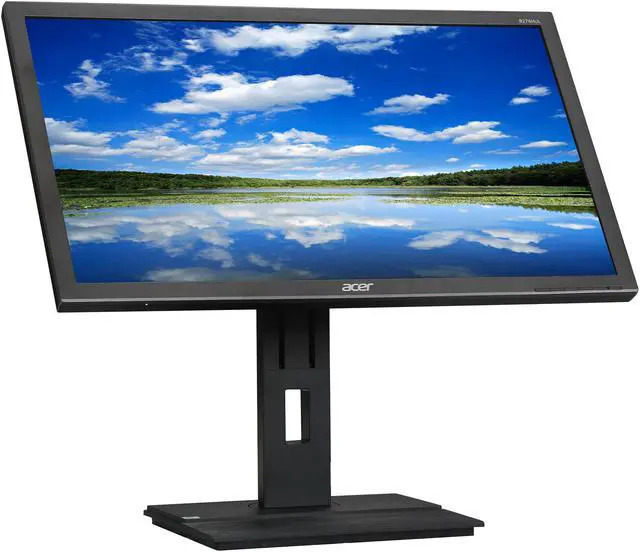 Alt view image 3 of 10 - Acer B276HUL Dark Gray 27" 6ms WQHD HDMI Widescreen LED Backlight LCD Monitor IPS 350 cd/m2 ACM 100,000,000:1 (1000:1) Built-in Speakers