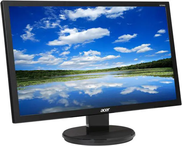 Alt view image 3 of 8 - Acer K272HULbmiidp Black 27" WQHD 6ms (GTG) HDMI Widescreen LED Backlight LCD Monitor IPS DCR 100,000,000:1(1,000:1) Built-in Speakers