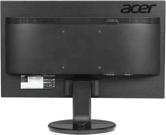 Alt view image 5 of 7 - Acer K202HQL 19.5" 1600x900 Resolution 60Hz 5ms DVI VGA Backlight LED WideScreen LCD Monitor